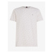 Béžové pánske vzorované tričko Tommy Hilfiger