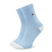 Tommy Hilfiger Súprava 2 párov vysokých dámskych ponožiek 701222646 Modrá