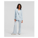 Sako Karl Lagerfeld Fluid Satin Tailored Blazer Cashmere Blue