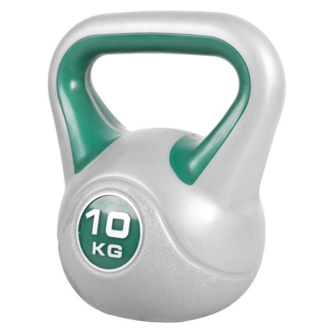 Gorilla Sports Kettlebell činka, vinylová, zelená, 10 kg