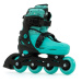 SFR Plasma Adjustable Children's Inline Skates - Black / Green - UK:1J-4J EU:33-37 US:M2-5