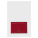 Kožené puzdro na karty Furla dámsky, červená farba