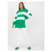 Green-and-white hoodie with embroidery RUE PARIS