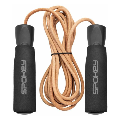 Spokey QUICK SKIP Leather skipping rope with bearings