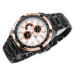 Pánske hodinky PERFECT - MILTON - black/gold2 (zp112d)