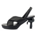 Sandále Karl Lagerfeld Ikon Heel Kross Sling Lthr Black Lthr