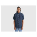 Benetton, 100% Linen Short Sleeve Shirt