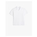 Koton Half Zipper Polo T-Shirt Short Sleeve Textured