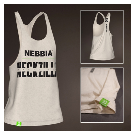 NEBBIA - Pánske tielko NECKZILLA 967 (light brown) - NEBBIA