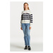 MIKINA GANT SAIL STRIPED C-NECK SWEAT modrá