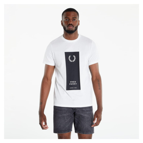 FRED PERRY Block Print cwhite
