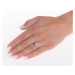Strieborný prsteň so Swarovski® Zirconia