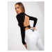 ČIERNY CROP TOP S HOLÝM CHRBTOM -RV-BZ-7987.49-BLACK