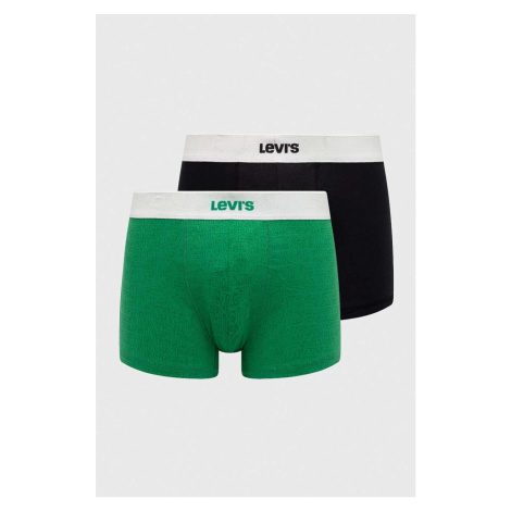 Boxerky Levi's 2-pak pánske, zelená farba Levi´s