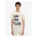 Cream Men's T-Shirt with Tom Tailor Denim - Men