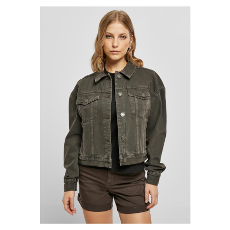 Women's Oversized Colorful Denim Jacket Brown Urban Classics