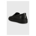 Kožené tenisky Karl Lagerfeld FLINT FLINT pánske, čierna farba, KL53310