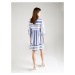 Marks & Spencer Šaty 'Jacq'  modrá / biela