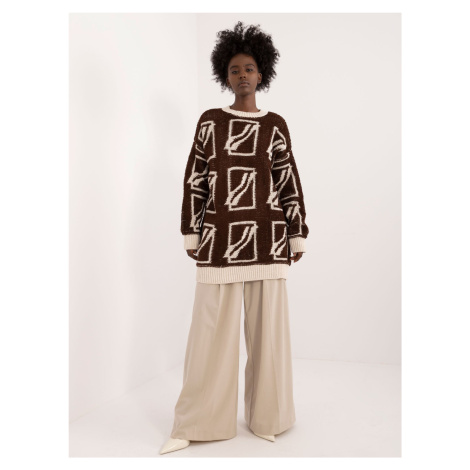 Dark brown oversize sweater