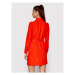 Silvian Heach Košeľové šaty PGA22277VE Oranžová Regular Fit