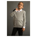 DEFACTO Boy's Gray V-Neck School Sweater