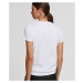 Tričko Karl Lagerfeld Ikonik Karl Outline T-Shirt Biela