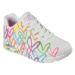 Dámska vychádzková obuv SKECHERS Uno Highlight Love white multi