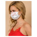 White and beige reusable protective mask