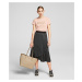 Sukňa Karl Lagerfeld Metallic Pleated Skirt