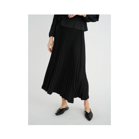 InWear Plisovaná sukňa Win 30107618 Čierna Regular Fit