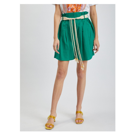 Orsay Green Ladies Linen Shorts - Women