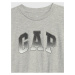Svetlosivé chlapčenské tričko s logom GAP