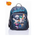 Black school backpack DISNEY Phineas and Ferb with mesh pockets on the sides
