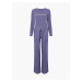 Dámsky pyžamový komplet 000QS6350E - W6L - Blueberry - Calvin Klein borůvková