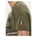 Aeronautica Militare Tričko 241TS2216J641 Kaki Regular Fit