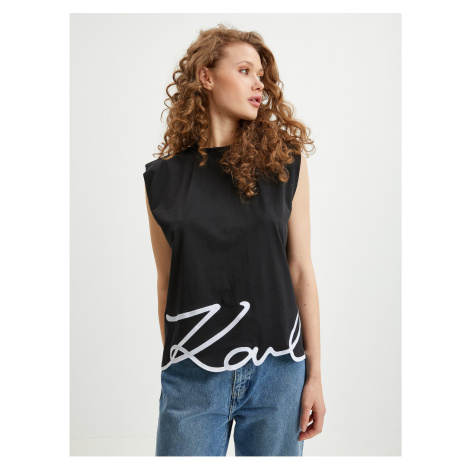 Black Women's T-Shirt KARL LAGERFELD - Women