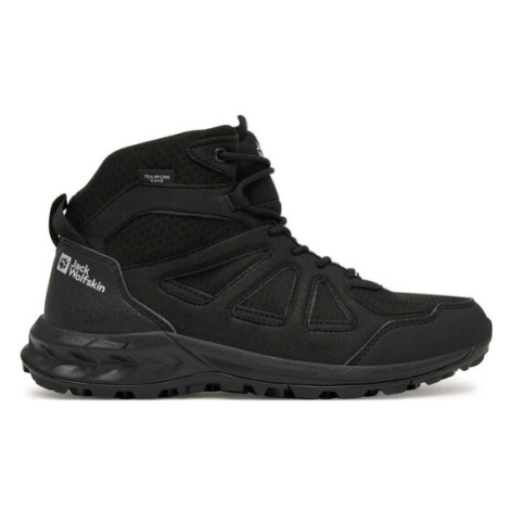 Jack Wolfskin Trekingová obuv Woodland 2 Texapore Mid W 4051331 Sivá