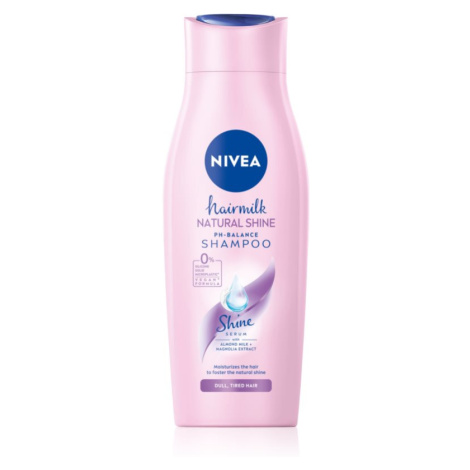 NIVEA Hairmilk Shine ošetrujúci šampón