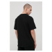 Bavlnené tričko Karl Kani KKMQ12001BLK-black, čierna farba, s nášivkou