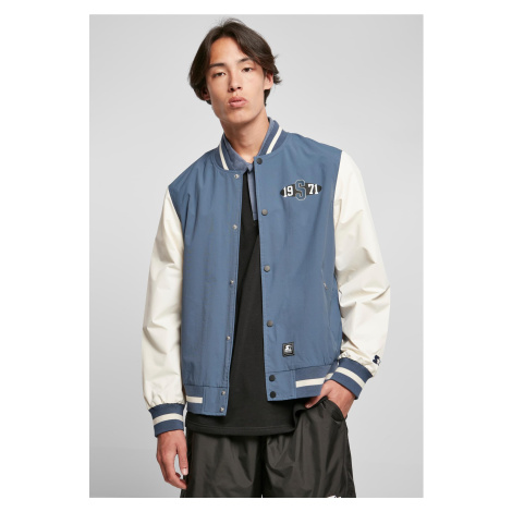 Starter Nylon College Jacket vintage blue/pale white