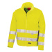 Result High Vis Unisex softshellová reflexná bunda R117X Fluorescent Yellow