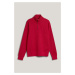 MIKINA GANT SACKER RIB HALF ZIP DRAGON RED