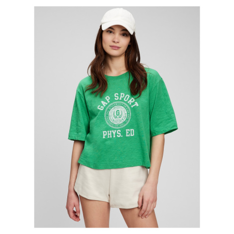 Zelené dámske tričko GAP logo easy sport