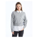 LC Waikiki Crew Neck Self-Patterned Long Sleeve Women's Knitwear Sweater