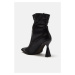 Trendyol Black Ruffle Detailed Women's Boots & Booties