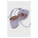 Semišové sandále Alohas Paloma fialová farba, S00083.99