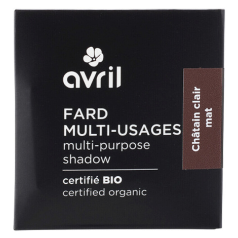 Avril  Certified Organic Eyeshadow - Châtain Clair Mat  Očné tiene & podkladové bázy Hnedá