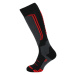 BLIZZARD-Allround wool ski socks,black/anthracite/red Čierna