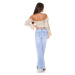 Sexy Koucla Corset Top off-shoulder Satin Look white Einheitsgroesse