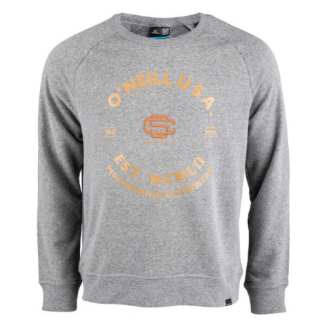 O'Neill AMERICANA CREW SWEATSHIRT Pánska mikina, sivá, veľkosť